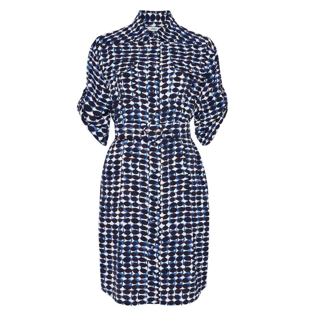 NWOT 0039 ITALY belted shirtdress, Sm $355 B14